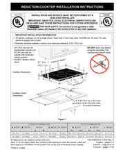 Frigidaire FPIC3695MS Installation Instructions Manual