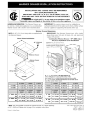 Frigidaire 318201822 Installation Instructions Manual