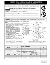 Frigidaire cfeb786jgb2 Installation Instructions Manual