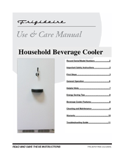 Frigidaire Beverage Center Refrigerator Use & Care Manual