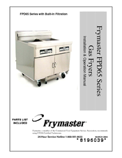 Frymaster FPD65 Series Installation & Operation Manual