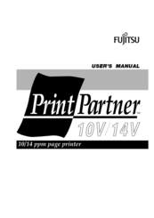 Fujitsu PrintPartner 10V User Manual
