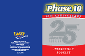 Fundex Games Phase 10 25 Anniversary Instruction Booklet