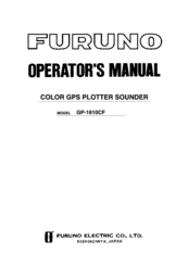 Furuno GP-1610CF Operator's Manual