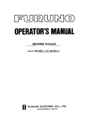 Furuno 1731 Mark-3 Operator's Manual