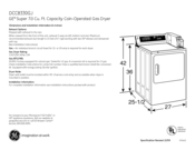 GE DCCB330GJWC Dimensions And Installation Information