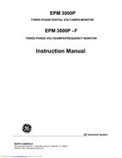 GE EPM 3000P-F Instruction Manual