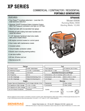 Generac Power Systems 5606 Specification Sheet