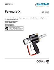 Graco Glascraft Formula-X GC-1393G Operation Manual