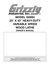 Grizzly G0694 Owner's Manual