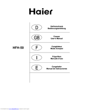 Haier HFH-50 User Manual