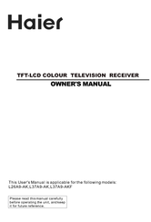 Haier L37A9-AKF Owner's Manual
