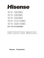 Hisense KFR-2101GWE Instruction Manual