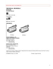 Hitachi VM-E655LA Instruction Manual