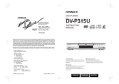 Hitachi DV-P315U Instruction Manual