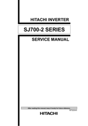 Hitachi SJ700-4000HFU2 Service Manual