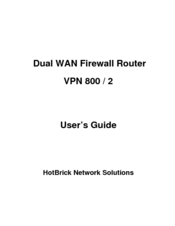 HotBrick VPN 800 / 2 User Manual