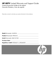HP MediaSmart  SL4282N Support Manual