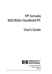 HP 820 User Manual