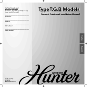 Hunter TypeG Owners And Installation Manual