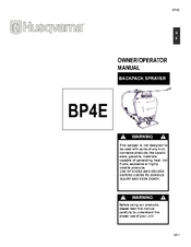 Husqvarna BP4E Owner's/Operator's Manual