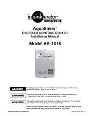 InSinkErator AQUASAVER AS-101K Installation Manual