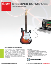 ION DISCOVER GUITAR USB Specification Sheet