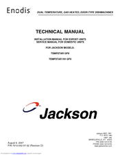 Jackson Enodis TEMPSTAR HH GPX Technical Manual