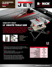 Jet JBTS-10MJS Specifications