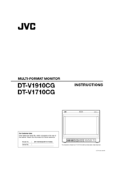 Jvc DT-V1710CG Instructions Manual