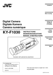 JVC KY-F1030U - Sxga Digital Image Capture Camera Instructions Manual