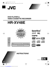 JVC HR-XV48E Instructions Manual