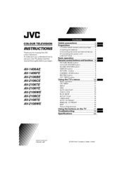 JVC AV-2106YE Instructions Manual