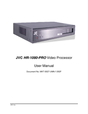 JVC HR-1080-PRO User Manual
