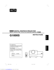 JVC G1000S Instructions Manual