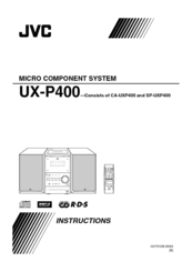 JVC CA-UXP400 Instructions Manual