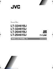 JVC WIDE LCD PANEL TV LT-26A61BJ Instructions Manual