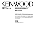 Kenwood DPX-5010 Instruction Manual