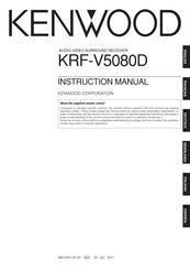 Kenwood krf v5080d Instruction Manual