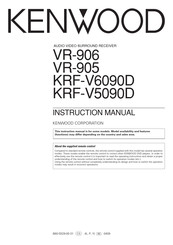 Kenwood VR-906 Instruction Manual