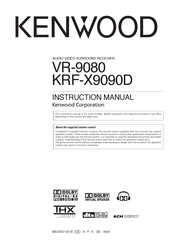 Kenwood VR-9080 Instruction Manual