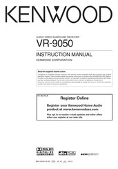 Kenwood VR-9050-S Instruction Manual