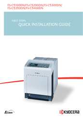Kyocera FS-C5400D Quick Installation Manual