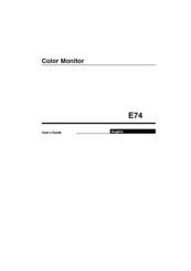 Lenovo E74 FRU User Manual