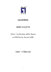 LevelOne WBR-3402TX User Manual