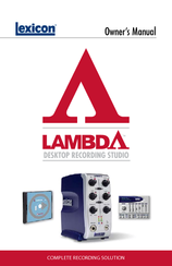 Lexicon Lambda Recording Owner's Manual