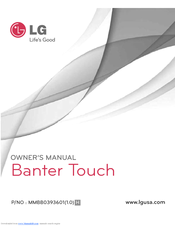 LG Banter Touch MMBB0393601 Owner's Manual