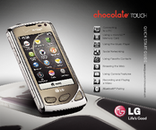 LG chocolate TOUCH Using Manual