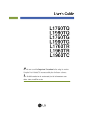 LG Flatron L1960TR-BF User Manual
