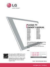 LG 50PS80 Series Owner's Manual